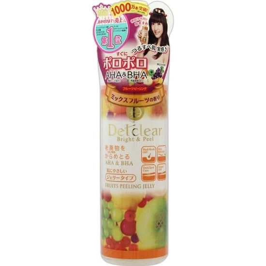 Meishoku Detclear Bright&Peel Peeling Jelly Пилинг-гель с AHA и BHA кислотами с ароматом фруктов 180мл 226045