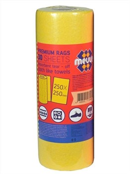 979481 Meule Premium Rags Тряпки в рулоне плотные желтые 25х25см 30 листов 979481 - фото 442