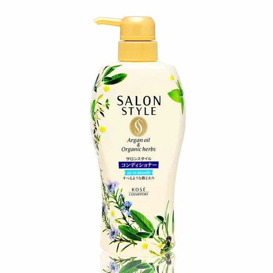 Kose Cosmeport Salon Style Air in Smooth Кондиционер  разглаживающий, с органическими маслами,  аромат цветов и трав, 500мл 385687