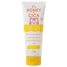 Kumano Yushi P's Honey+Cica Face Wash Пенка для умывания мед и центелла 130г 831188