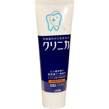 205623 LION Clinica Mild Mint Зубная паста комплексного действия c мягким мятным вкусом 130г 205623 - фото 474