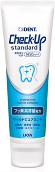 329770 LION DENT Check-Up Pure Mint Зубная паста для защиты от кариеса со вкусом мяты туба 135г 329770 - фото 476