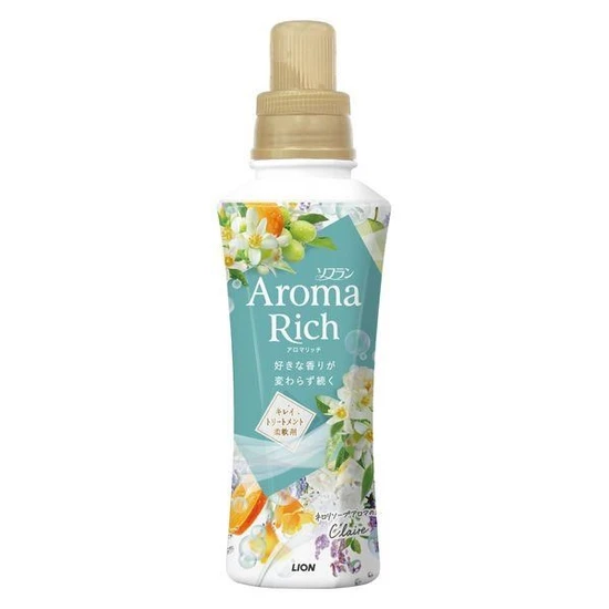 Lion Aroma Rich Clair Кондиционер для белья с натуральными маслами 480мл 366973