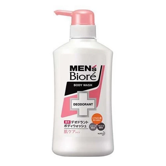 KAO Men's Biore Мужское пенящееся мыло для тела с противовоспалительным эффектом и освежающим цветочным ароматом 440мл 312839