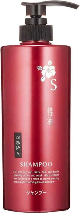 Kumano Yushi Shikioriori Camellia Oil Шампунь для сухих и поврежденных волос 600мл 017245