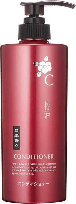 Kumano Yushi Shikioriori Camellia Oil Кондиционер для сухих и поврежденных волос c маслом камелии 600мл 017252