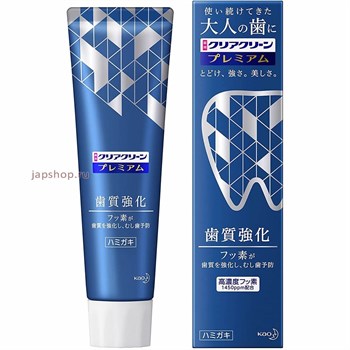 337870 KAO Clear Clean Premium Tooth Strengthening Премиальная зубная паста комплексного действия + осветление эмали  мята 100 г 337870 - фото 668