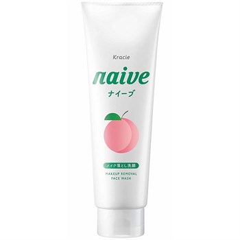 607911 KRACIE Naive Makeup Removal Face Wash Увлажняющая пенка для умывания и снятия макияжа персик 200г 607911 - фото 670