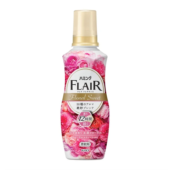 KAO Flair Fragrance Floral Sweet Кондиционер для белья с цветочно-фруктовым ароматом 520мл 420398