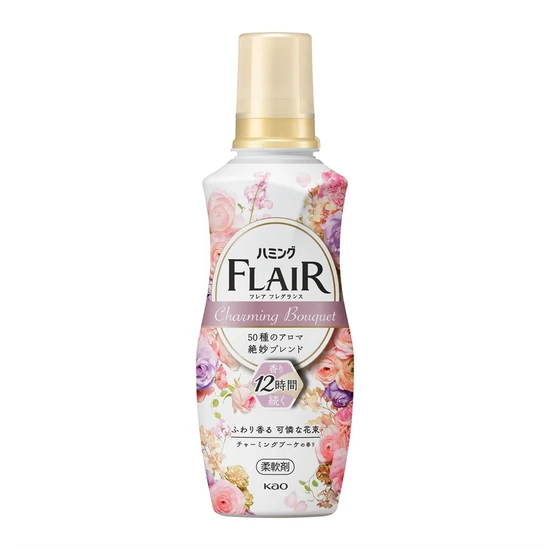 KAO Flair Fragrance Charming Bouquet Кондиционер для белья с нежным цветочным ароматом 520мл 420428