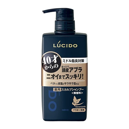 Mandom Lucido Deodorant Shampoo  Шампунь для мужчин после 40 лет с антибактериальным эффектом и флавоноидами 450мл 437348