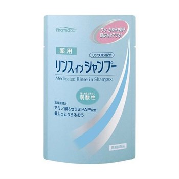 016576  Pharmaact Mild Acidity Medicated Rinse in Shampoo Refill Шампунь-кондиционер против перхоти и зуда кожи головы м/у 350мл 016576 - фото 817
