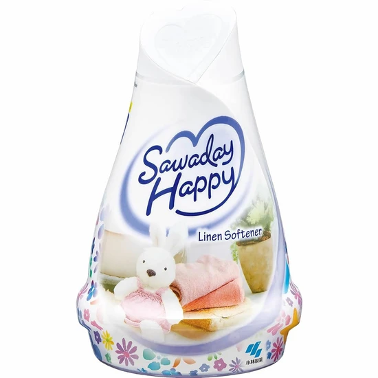 Kobayashi Sawaday Happy Linen Softener Освежитель воздуха с ароматом льна 120г 088241