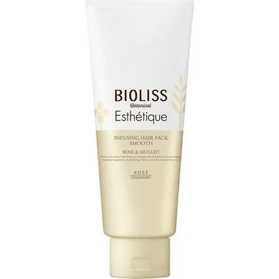 Kose Cosmeport Bioliss Botanical Esthetique Infusing Hair Pack Smooth Маска для волос, для придания гладкости и блеска  200г 396317