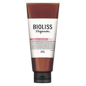398588 KOSE Bioliss Veganee Botanical Moist Увлажняющая маска для волос с маслами и ароматом розы и черной смородины 200 г 398588 - фото 914