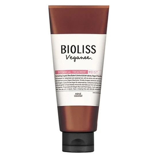 Kose Cosmeport Bioliss Veganee Botanical Moist Увлажняющая маска для волос с маслами и ароматом розы и черной смородины 200 г 398588
