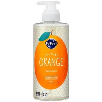 434111 KAO Cucute Orange Средство для мытья посуды, овощей и фруктов, с ароматом апельсина, помпа 480мл 434111 - фото 941