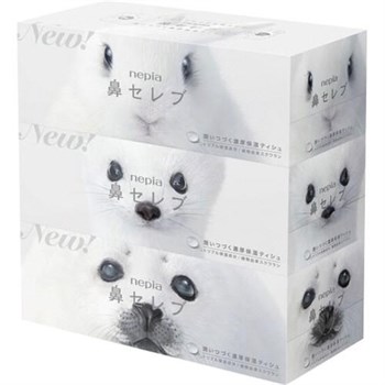 636078 NEPIA Hana-Celeb Tissue Бумажные двухслойные салфетки, 200шт. (упаковка из 3 коробок) 636078 - фото 946