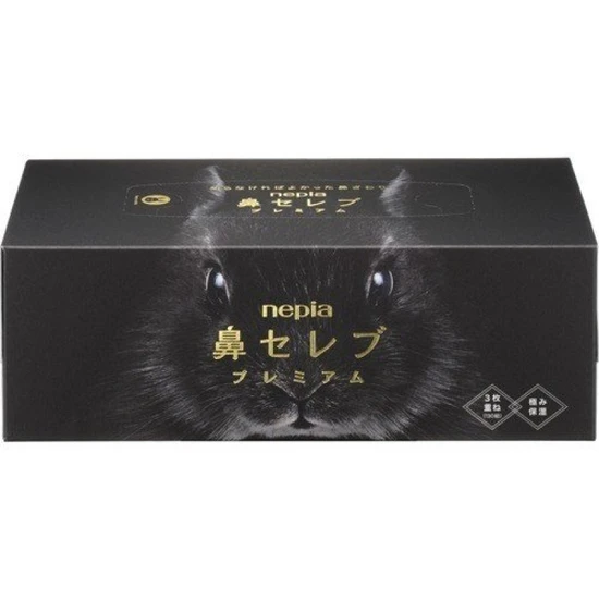 Nepia Hana-Celeb Tissue Premium Трехслойные бумажные салфетки белые без аромата 130шт 636191