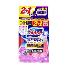 Kobayashi Bluelet Stampy Relaxing Aroma Дезодорирующий очиститель-цветок для туалетов цветы 3Х28г 056813