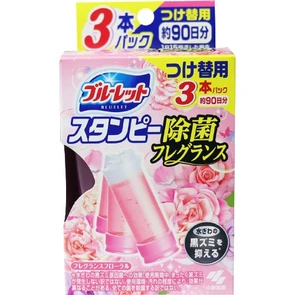 Kobayashi Bluelet Stampy Floral Дезодорирующий очиститель-цветок для туалетов аромат роз запасной блок 3Х28г 056974