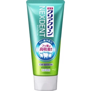 KAO Clear Clean Nexdent Pure Mint Лечебно-профилактическая зубная паста с микрогранулами и фтором мята 120г 334091