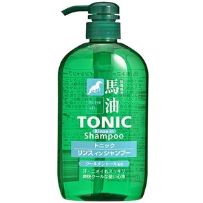 Kumano Yushi Horse Oil Tonic Rinse in Shampoo Шампунь-кондиционер для мужчин с лошадиным маслом и ментолом 600мл 830129