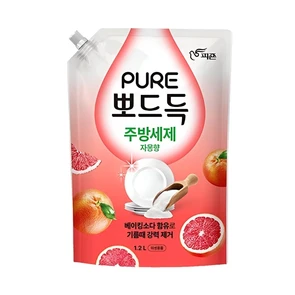 Pigeon Pure Grapefruit Средство для мытья посуды с пищевой содой грейпфрут  м/у 1,2 л 889035