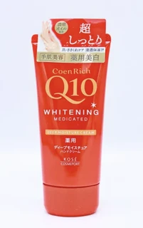 Kose Cosmeport CoenRich Q10 Суперувлажняющий крем для рук с коэнзимом Q10 и 3 видами масла без аромата 80г 587524