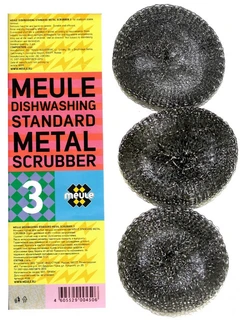 Meule Dishwashing Premium Metal Spiral Scrub Мочалка для посуды металлическая 004520