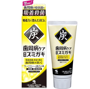 Kobayashi Care Sumigaki Зубная паста для профилактики болезней дёсен с микрогранулами угля мята/цитрус/травы 90г 095836