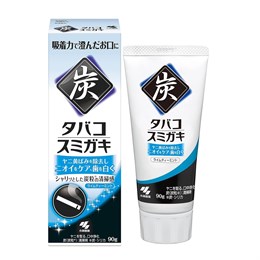 053621 KOB Tobacco Sumigaki Зубная паста от неприятного запаха и табачного налёта с гранулами угля (яркий вкус мяты и чая с лаймом) 90 г 053621