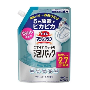 KAO Toilet Magiclean Sabon &amp; Citrus Чистящая спрей-пенка для туалета, с ароматом цветочного мыла и цитрусов м/у  660мл 422644