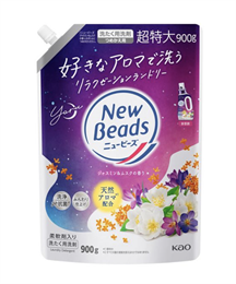 448224 KAO New Beads Yoru Жидкое средство для стирки, аромат жасмина, мускуса, сменная упаковка 900г 448224