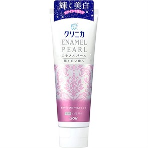 205753 LION Clinica Enamel Pearl Зубная паста паста отбеливающая со вкусом мяты, жасмина и французской груши 130 г 205753