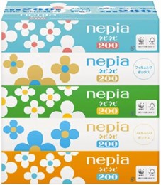 Nepia Nepinepi Tissue Салфетки бумажные двухслойные 5Х200шт 181899