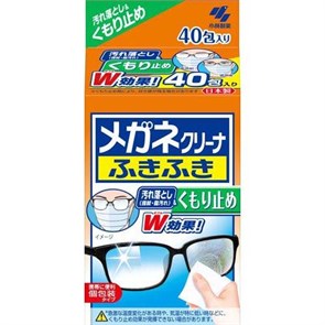 060629 KOB Megane Cleaner W Влажные салфетки  для очищения линз очков от запотевания  в индивидуальной упаковке 40 шт 060629