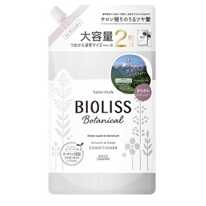 541557 KOSE Bioliss Botanical Ботанический кондиционер  для непослушных волос с органическими экстрактами и эфирными маслами Гладкость и выпрямление м/у 680 мл 541557