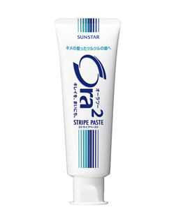 009356 SUNSTAR Ora2 Stripe Paste Зубная паста для удаления налета и профилактики кариеса со вкусом мяты, 140г 009356