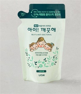 631149 Lion (Korea) Foaming Hand Soap Мыло-пенка для рук зелёный чай м/у 200 мл 631149