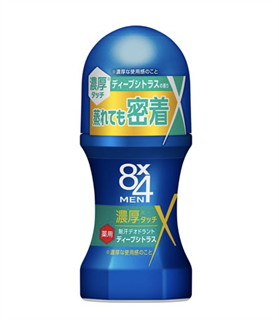 314765 KAO 8х4 MEN Мужской дезодорант-антиперспирант блокирующий потоотделение аромат цитруса 60 мл 314765