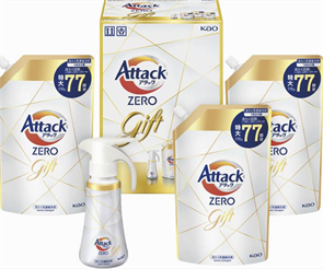 433794 KAO Attack ZERO One-Handed Gift K AN-40 Средство для стирки суперконцентрированное флакон 380мл + 3 м/у по 770мл 433794