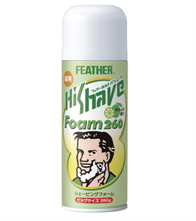 FEATHER  HiShave Пена для бритья для чувствительной кожи с ароматом лайма 260 г 833200