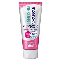 KAO ClearClean Nexdent Зубная паста для профилактики кариеса и отбеливания с микрогранулами яблоко и ромашка 120 г 394682