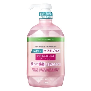 326694 LION Systema Gums Plus Premium Премиальный защищающий ополаскиватель полости рта  с активизирующим эффектом спиртосодержащий 900 мл 326694
