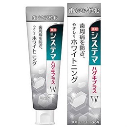 231097 LION Systema gums plus White Зубная паста для профилактики болезней дёсен и придания белизны зубам  со вкусом трав 95 г 231097