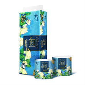 475047 GH Breeze Blossom Премиальная особомягкая туалетная бумага (четырёхслойная, с гладкой поверхностью) 30 м х 10 рулонов 475047