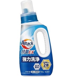 451149 KAO Attack Antibacterial EX Жидкое средство для стирки (концентрат тройного действия) 750 г 451149