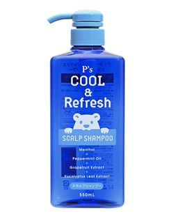 830594 KUMANO YUSHI P's COOL & Refresh Освежающий шампунь для кожи головы с ароматом цитруса 550мл 830594