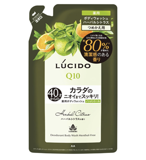 127461 MANDOM Lucido Deodorant Nonmenthol Herbal Citrus Гель для душа  40+ без ментола с ароматом трав и цитрусов м/у 380мл 127461